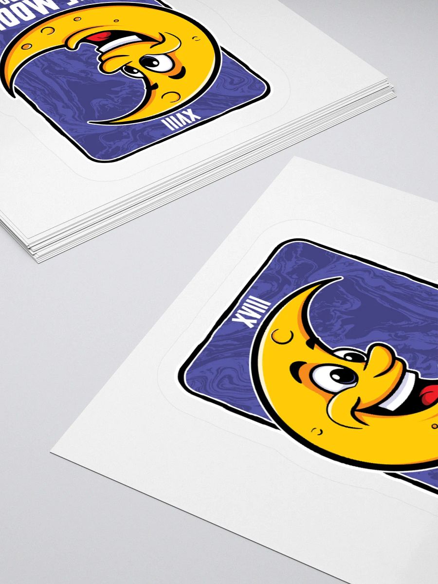 The Moon Made Me Do It! Cute Retro Moon Sticker product image (11)