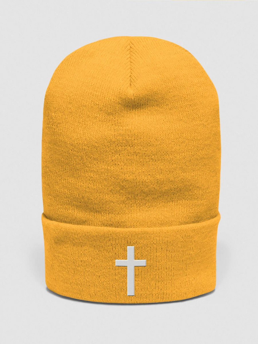 White Cross Beanie product image (23)