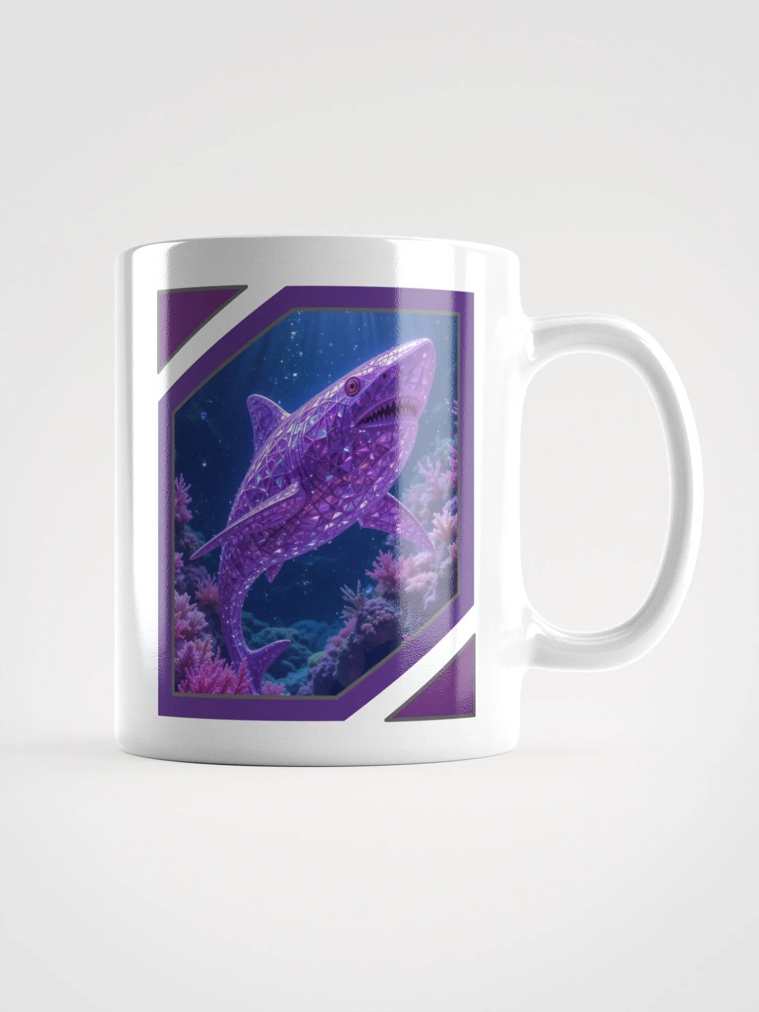 Glossy Mug: Amethyst Shark product image (1)
