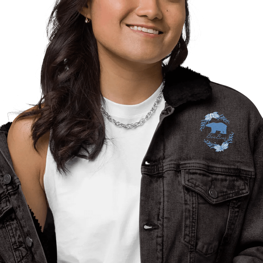 BoaBear Unisex Sherpa Denim Jacket product image (5)