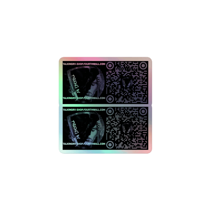 TalkingRV Website Holographic Sticker Sheet Set product image (1)