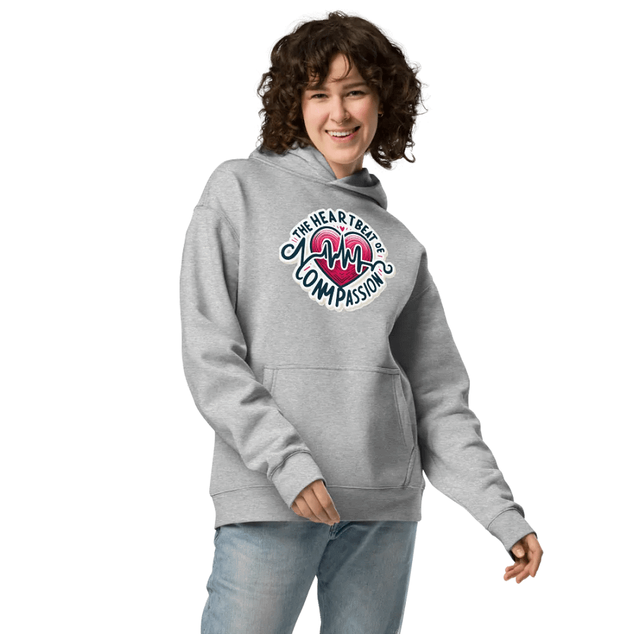 Compassionate Heartbeat Oversized Hoodie product image (33)