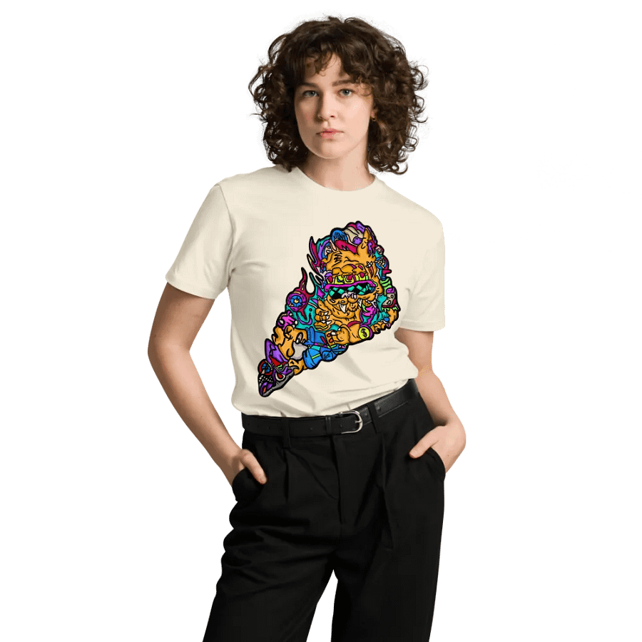 Chill Cat Tee Cream product image (8)