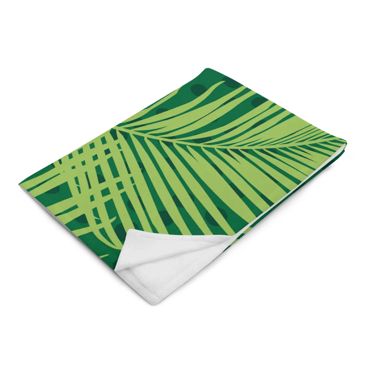 Throw Blanket 💚 I will focus my energy on what's good for me (127 × 153 cm) product image (2)