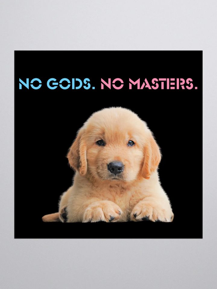 No Gods No Masters - Black Sticker product image (2)