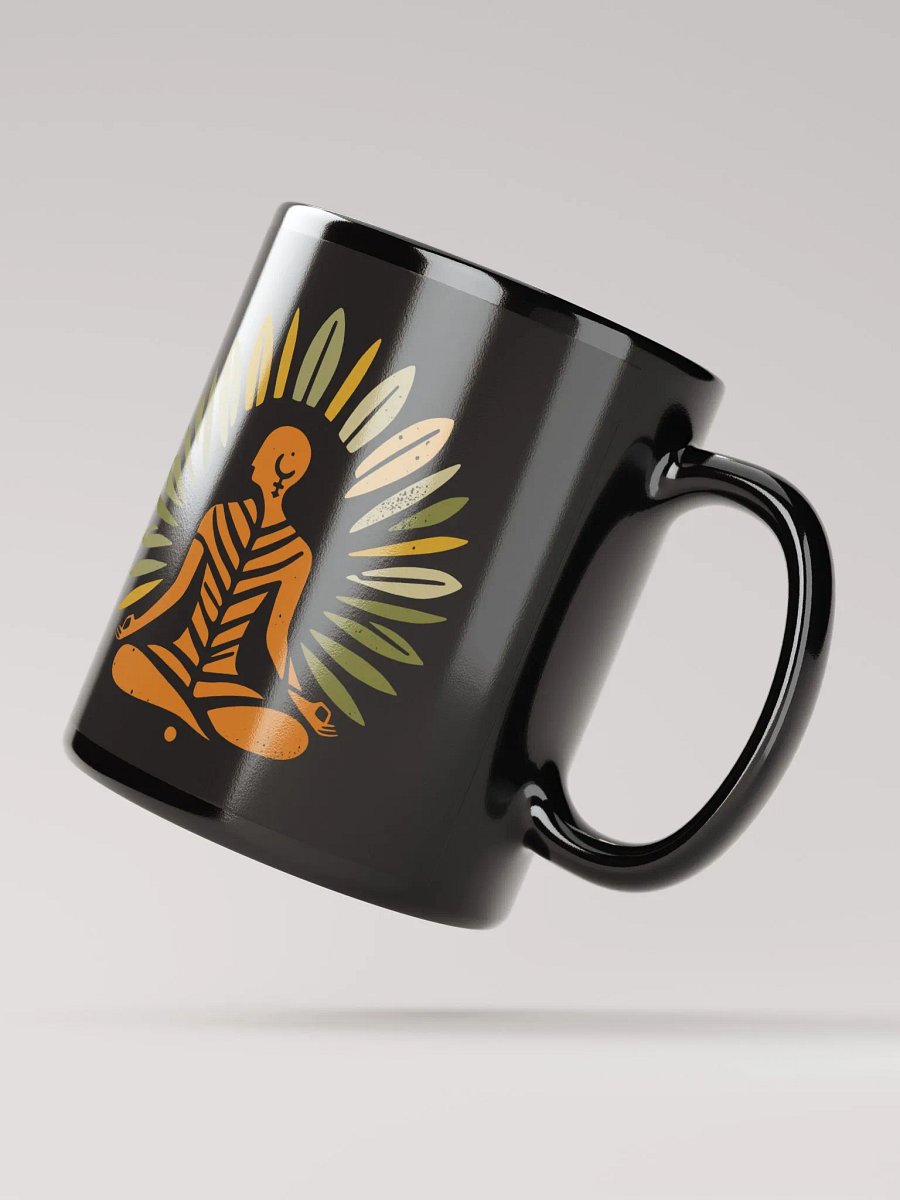 Zen Leaf Meditation - Ancient Wisdom Meets Boho Style Mug product image (4)
