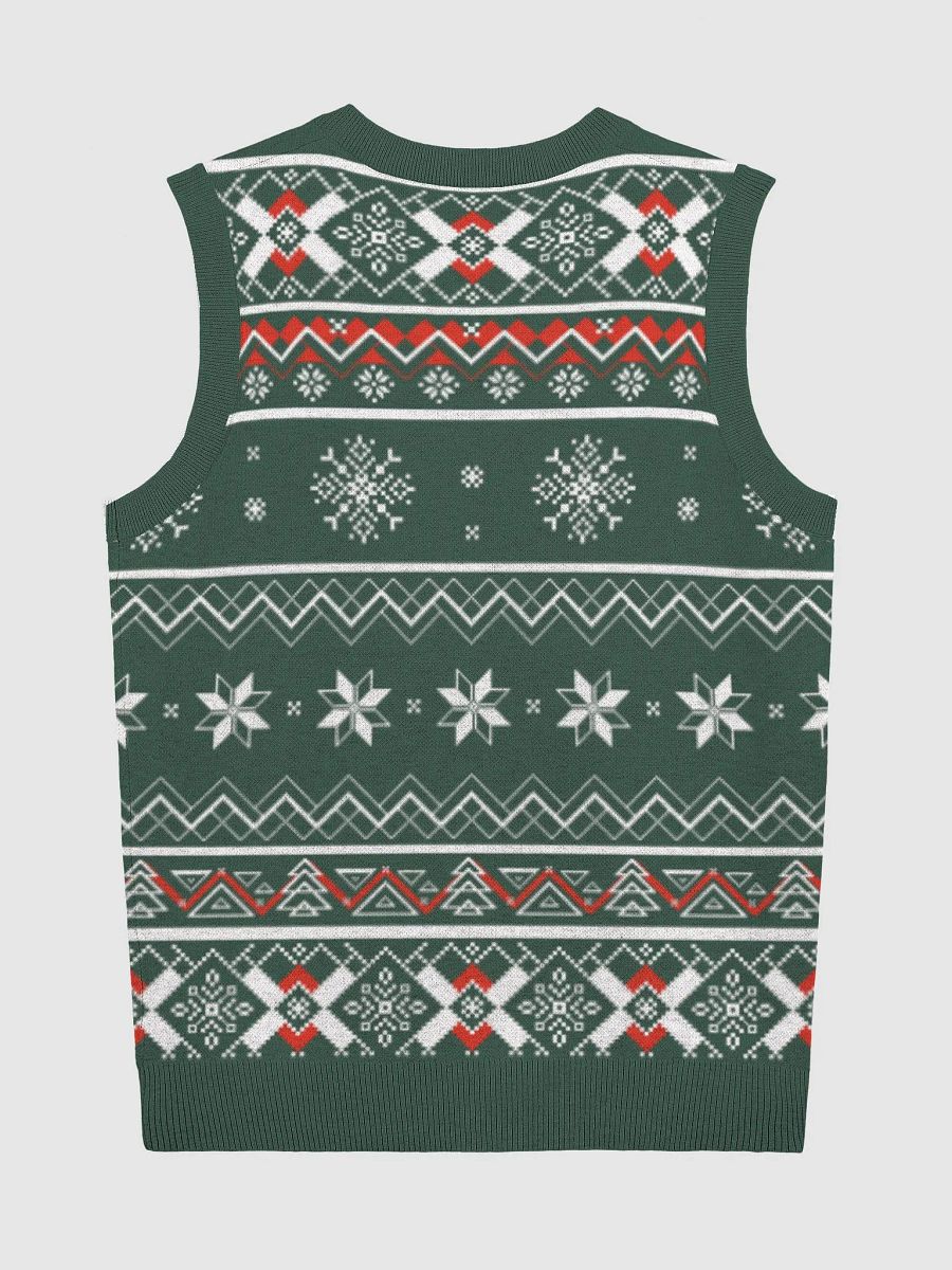 Pizza Festive Fright: Whimsical Skeleton Knitted Vest product image (6)