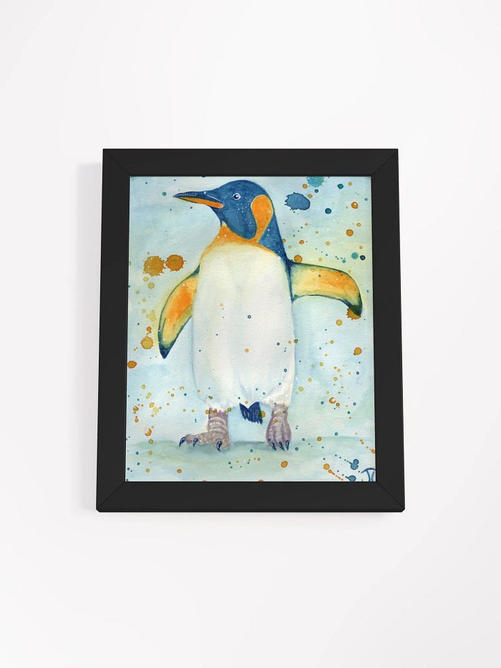 Whimsical Penguin Watercolor Framed Poster product image (1)