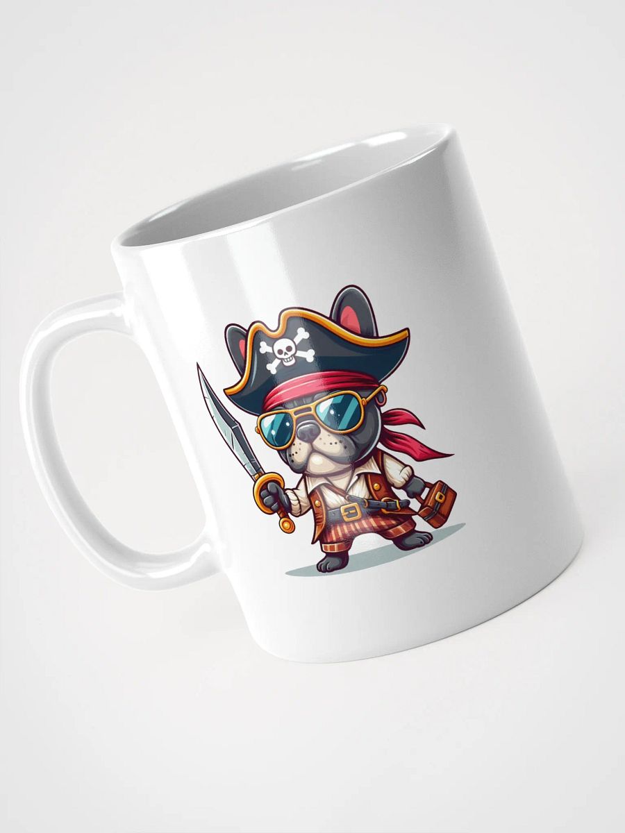 Pirate Puppers White Glossy Mug – Cute and Nautical Dog Design product image (9)