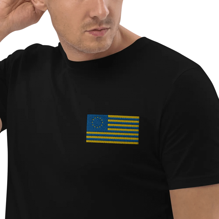 united states of europe embroidered t-shirt - 100% organic cotton product image (9)