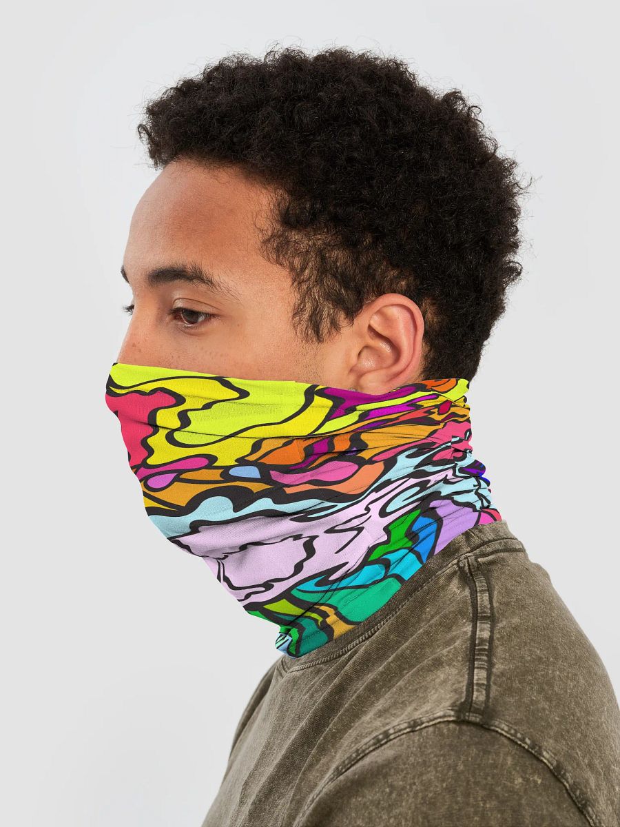 Customizable All-Over Print Neck Gaiter - Wave at Sunset product image (3)
