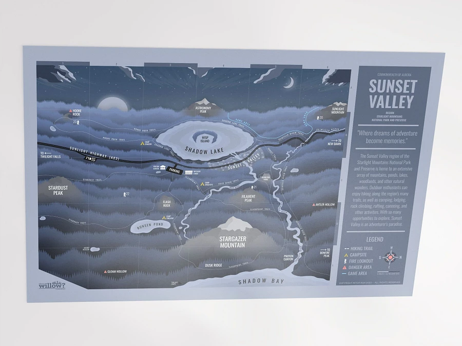 Map of Sunset Valley (Poster - Large) product image (3)