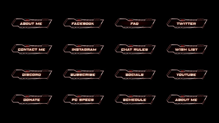 Speedy Orange Twitch Panels product image (2)