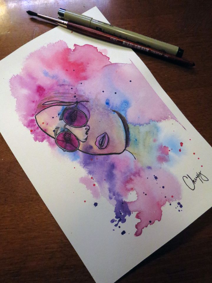 Watercolor Woman - Original Watercolor Painting product image (1)