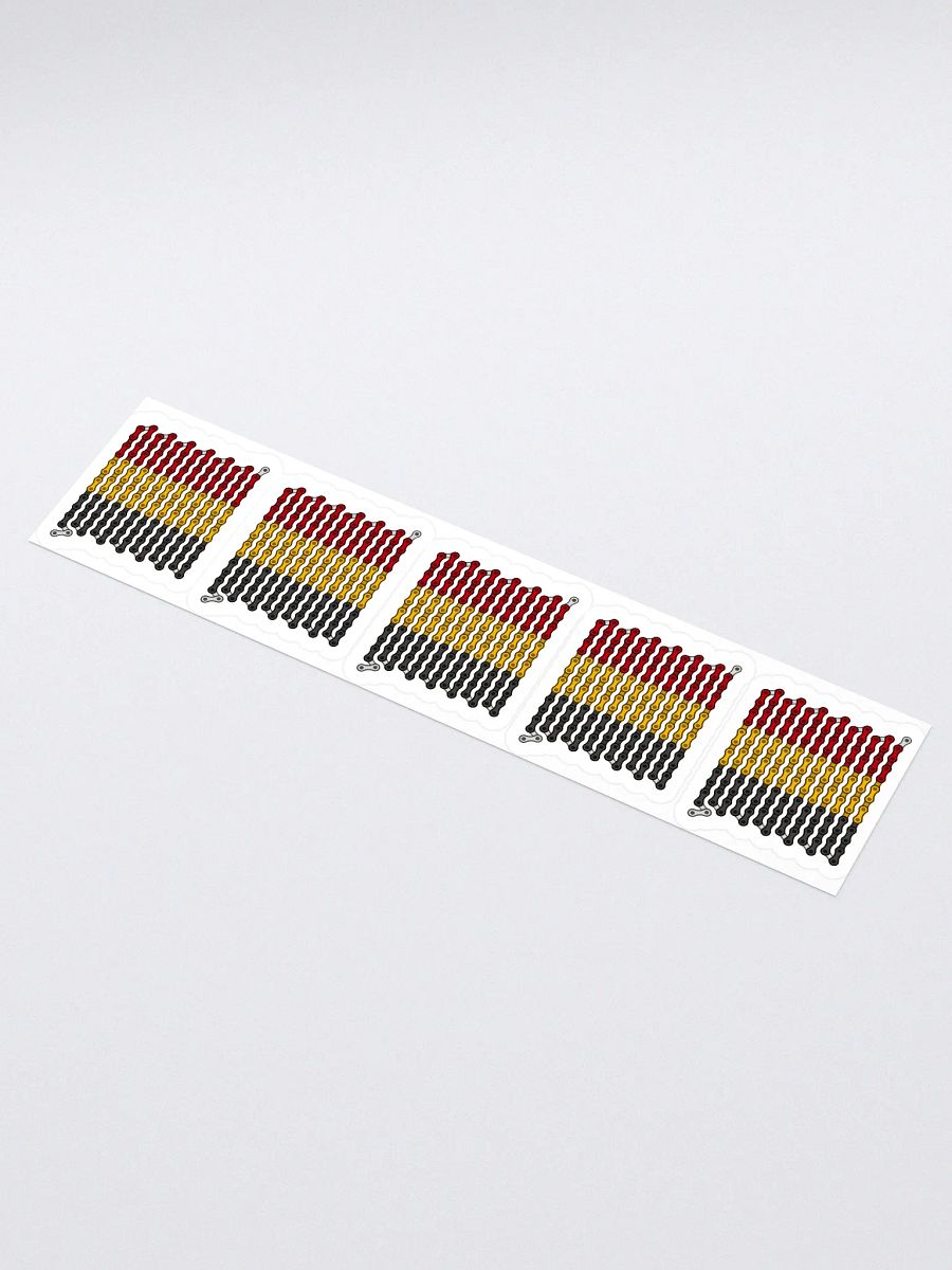 Belgium Bike Chain Flag Sticker 5 Pack product image (1)