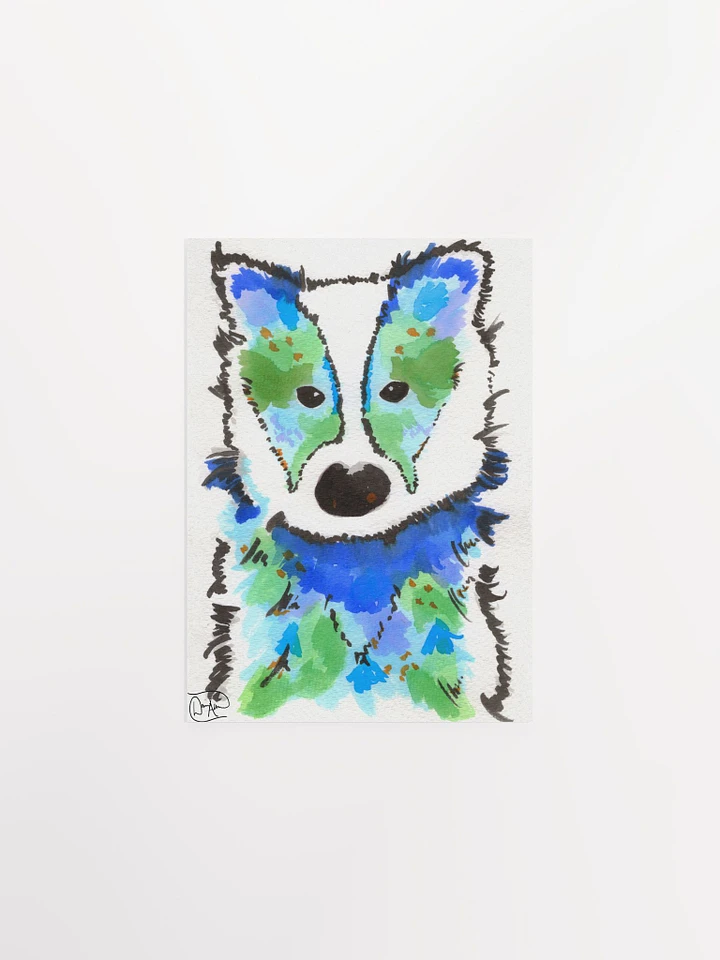 Honey Badger Watercolour Print product image (1)