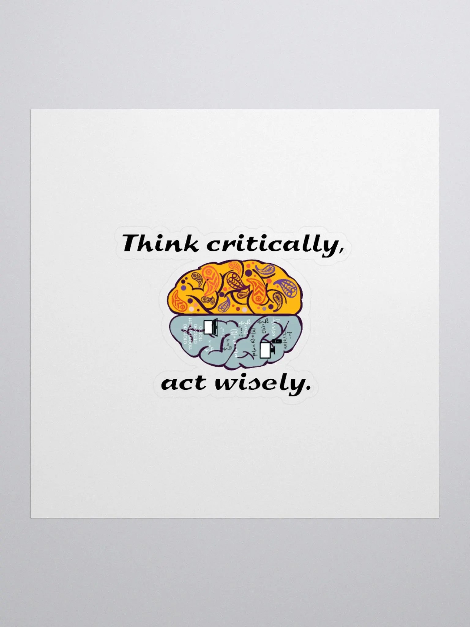 Think critically, act wisely. product image (1)