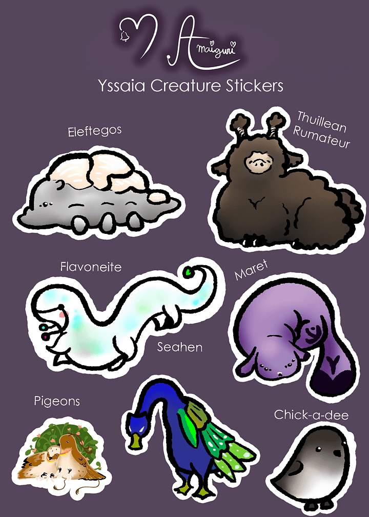 Yssaia Creature Stickers product image (1)