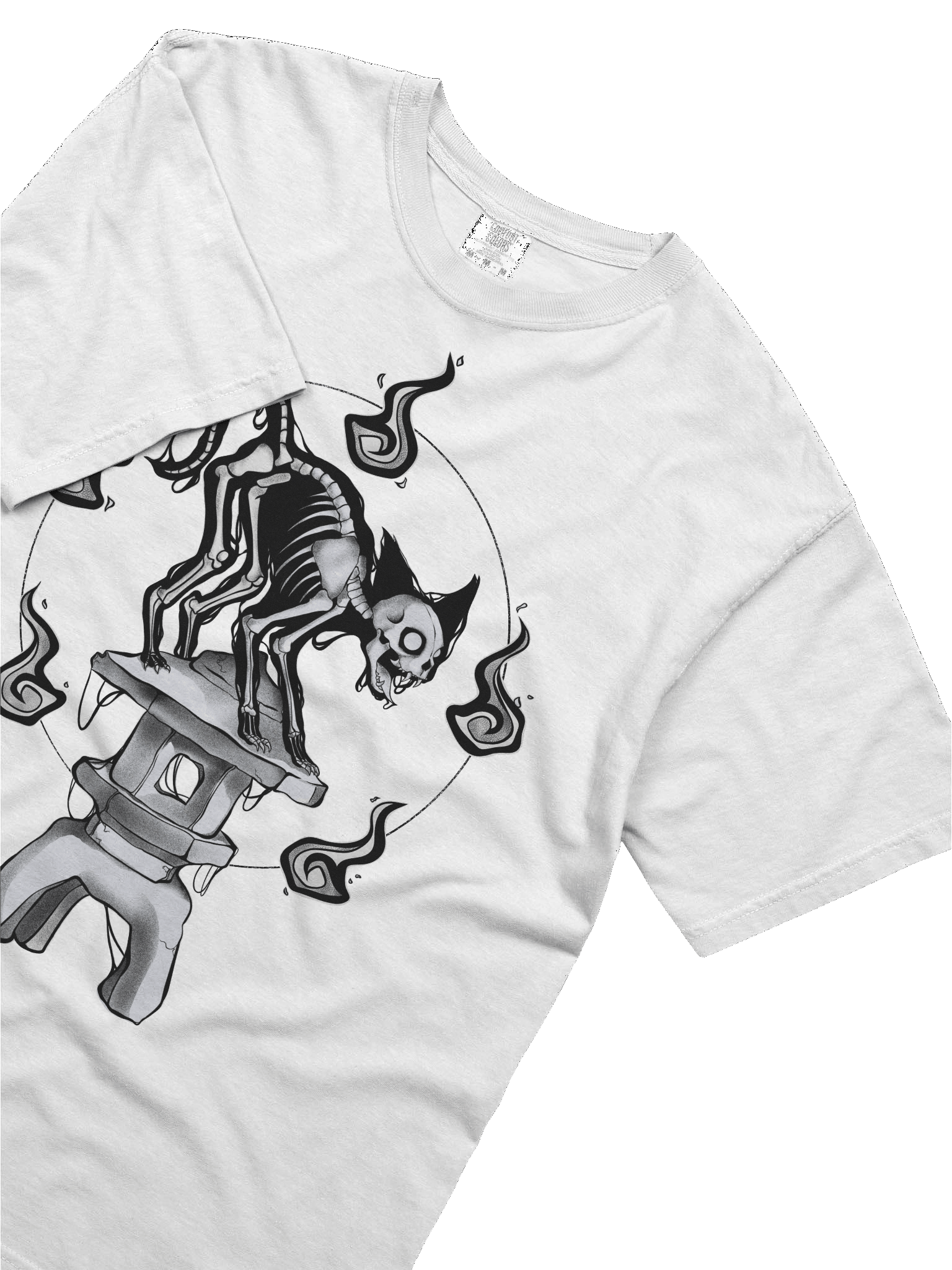 Bakeneko T-Shirt (White) product image (3)