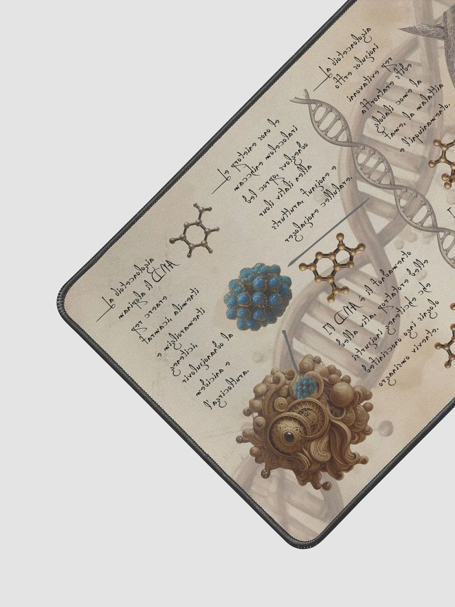 DNA Desk Mat, Science Lover Gift - molecular biology mat- biotechnology - researcher style- Science gift -science desk mat -science style product image (4)