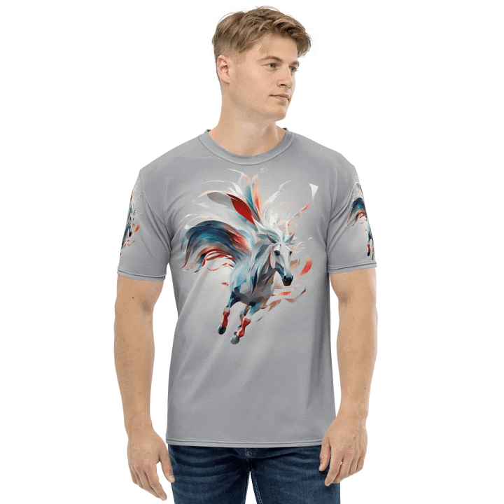 Running White Horse T shirt product image (1)