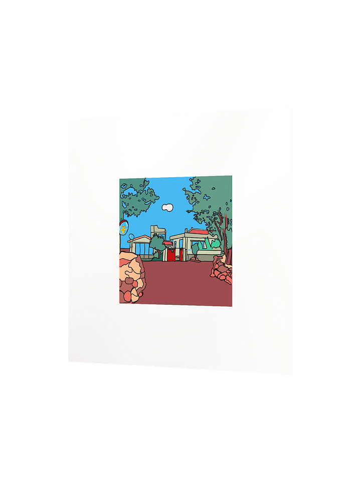 Jeju Island Art Poster - Ojori Village #2 product image (2)