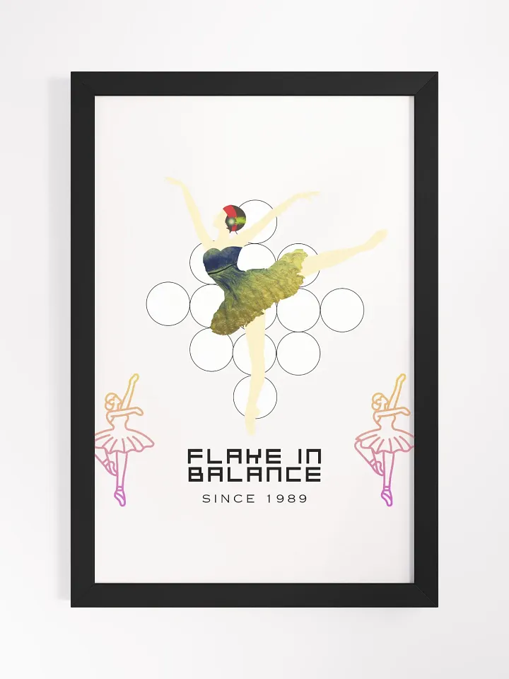 Flake in Balance Expression Framed High-Quality Matte Poster (in) product image (1)