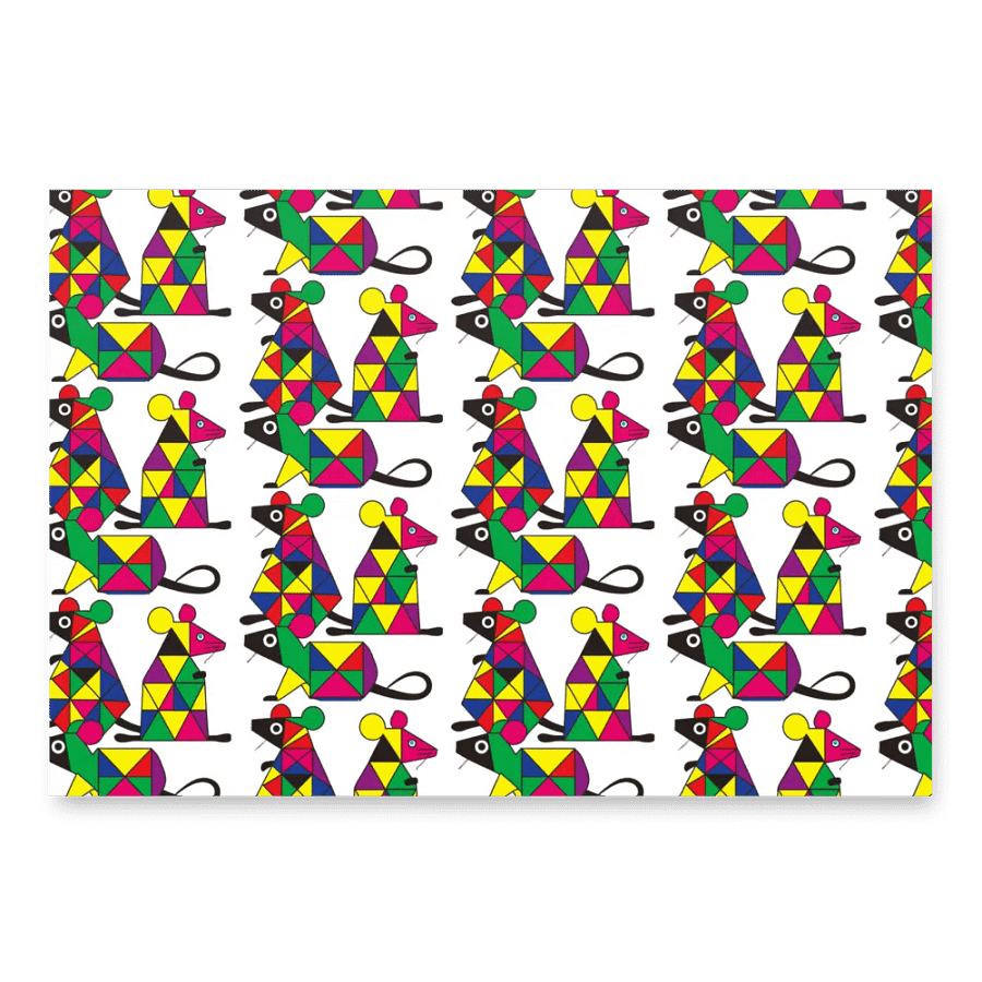 rats of cubism wrapping paper product image (3)