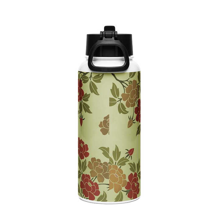Japanese Floral. 32oz. Stainless Steel Water Bottle product image (2)