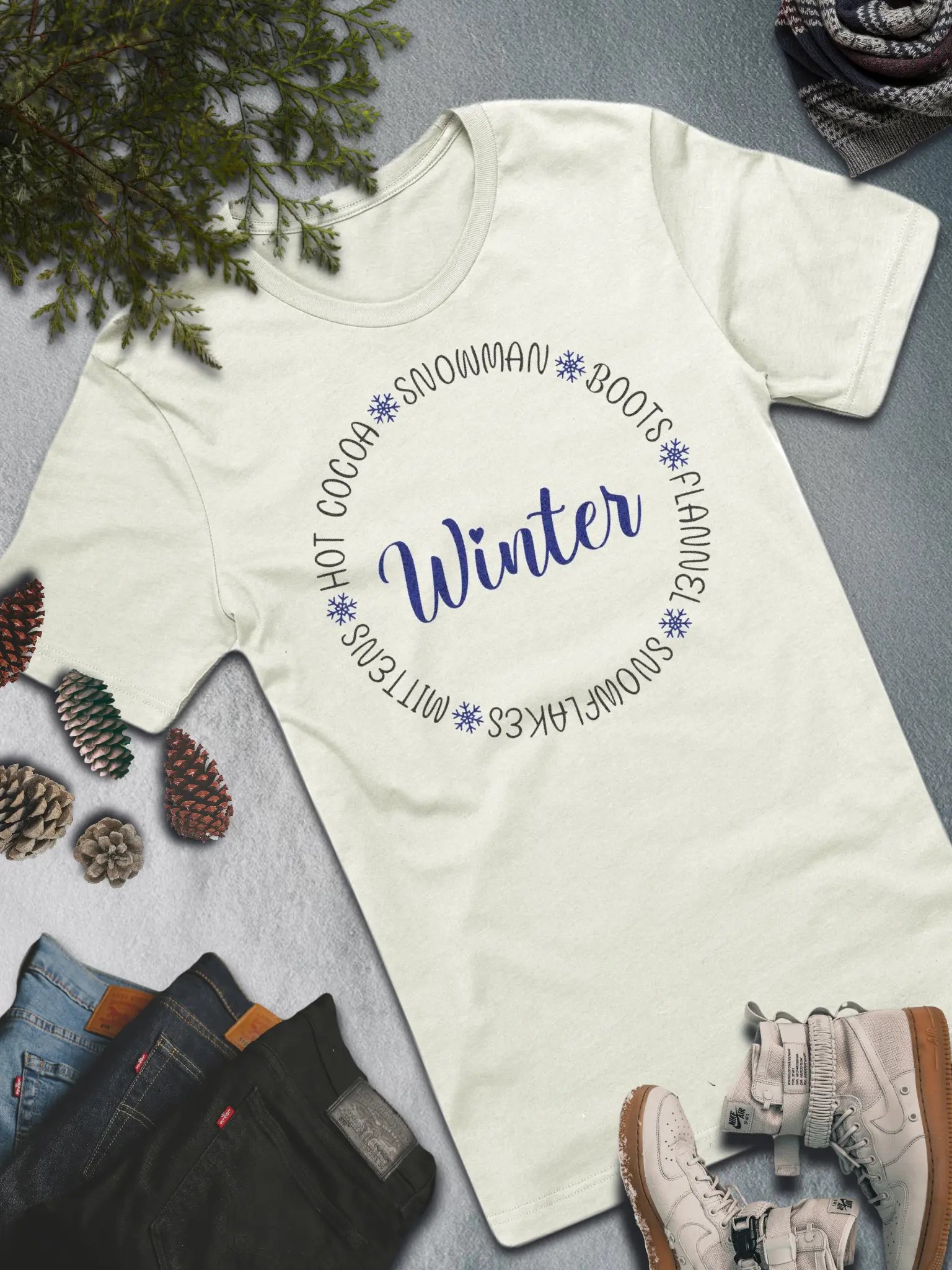 Winter Essentials T-Shirt – Cozy and Festive Winter Style product image (5)