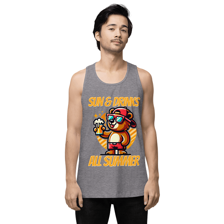 Summer Vibes Bear Tank Top product image (9)