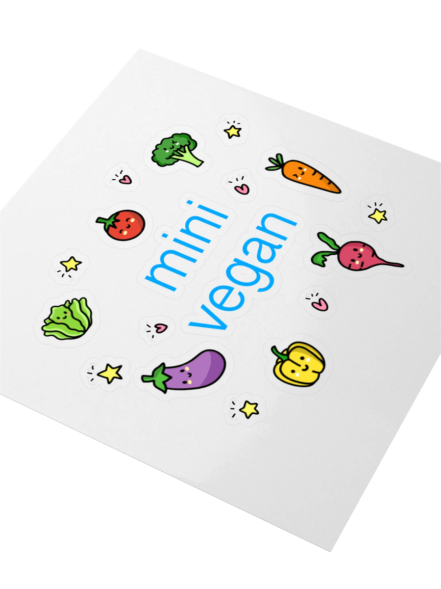 “Mini Vegan’ Fun Sticker product image (3)
