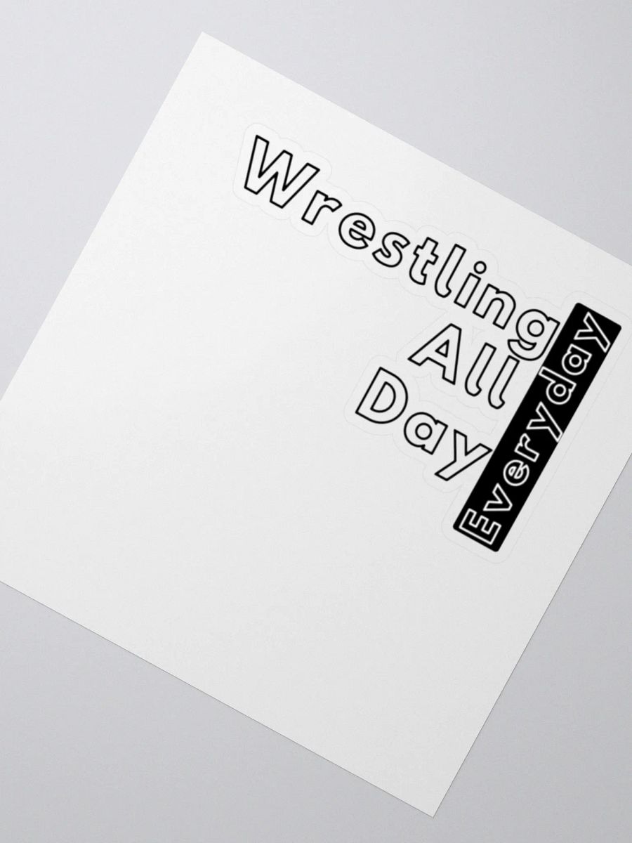 Wrestling All Day Sticker! product image (3)
