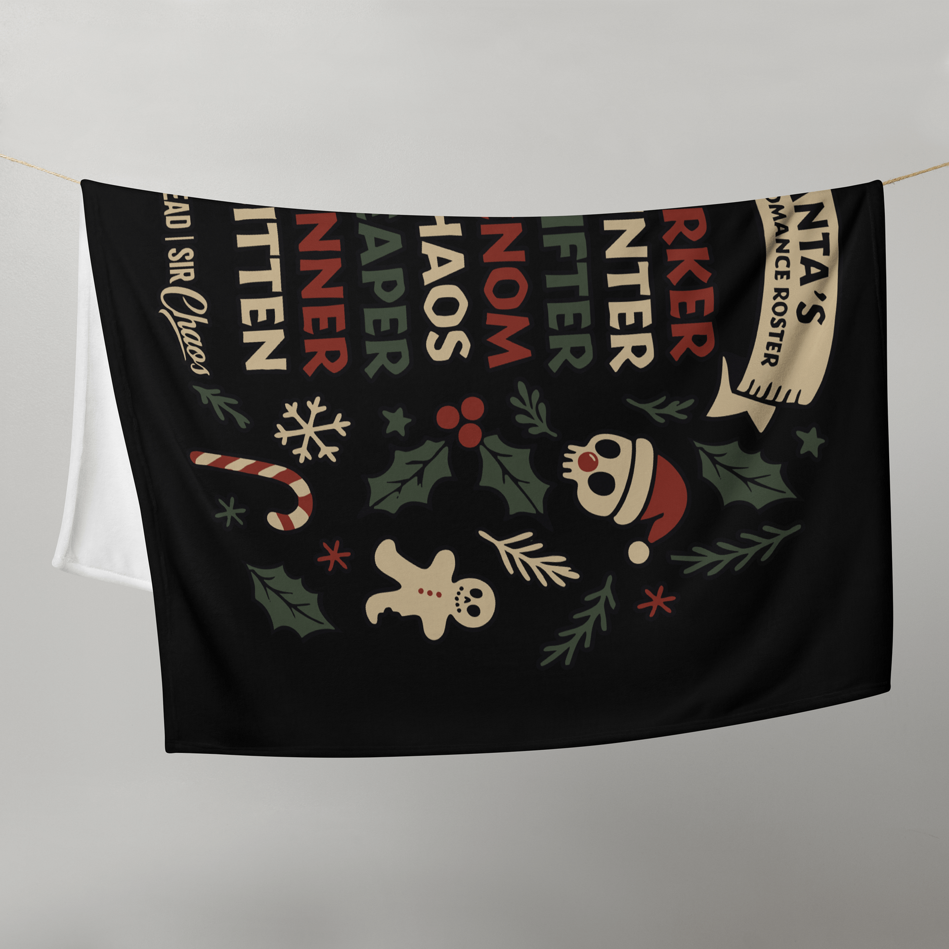 Santa's Dark Romance Roster Blanket product image (5)