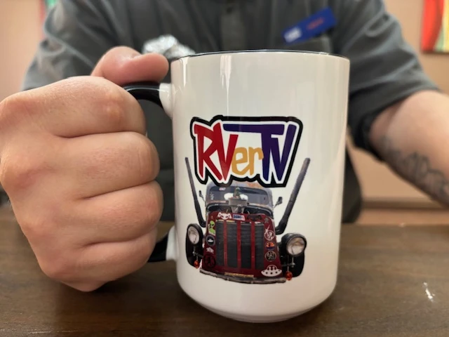 RV'erTV With Hot Rod - Ceramic Coffee Mug product image (1)