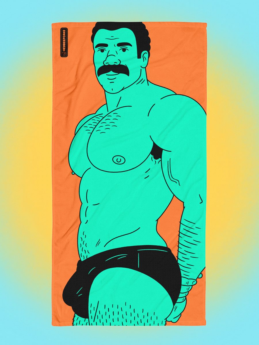 Hot Hunk Beach Towel product image (1)