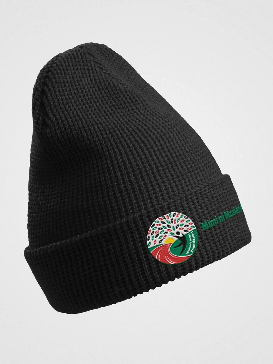 Mzalendo Halisi Kenya Flag Colours Richardson Waffle Beanie product image (9)