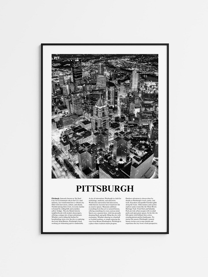 Pittsburgh 02 Newspaper Poster product image (1)