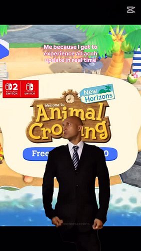 I started playing animal crossing a year or two after it was released, so I’m really excited to playing this update live with...