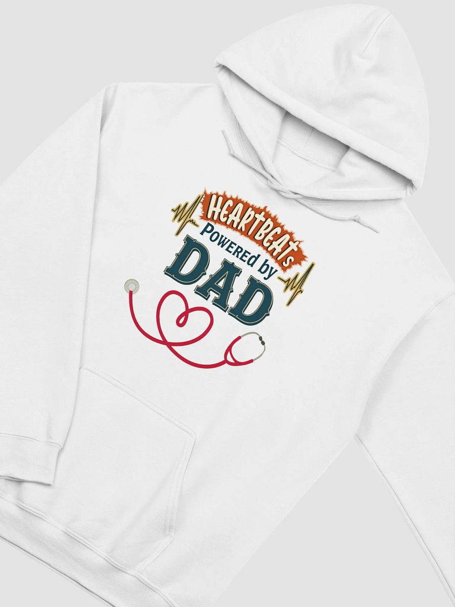 Heartbeats Powered by dad Hoodie product image (28)
