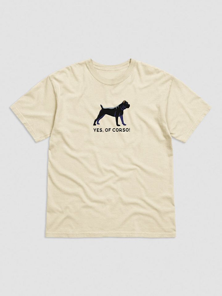 Yes, Of Corso T-Shirt(Embroidered) of a Cane Corso(Black) product image (41)