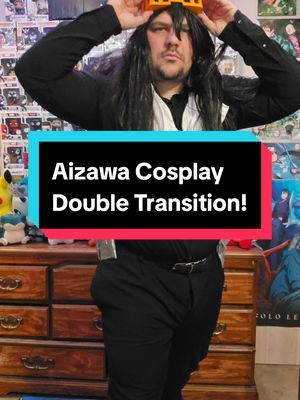 Aizawa Cosplay Double Transition! #cosplay #myheroacademia #myheroacademiacosplay #mha #mhacosplay #aizawa #aizawacosplay #aizawashota 