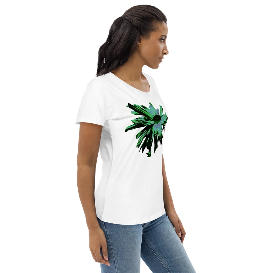 Abstract Floating Daisy Women's Fitted T Shirt product image (10)