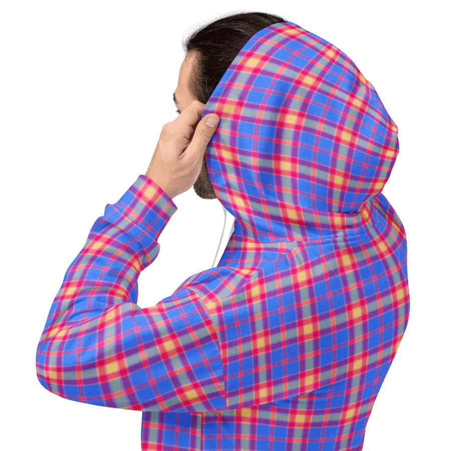 Bright Blue and Hot Pink Hoodie product image (8)