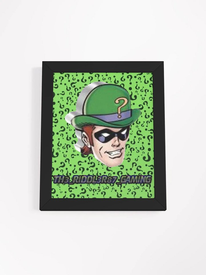 TH3_RiDDL3R87_GAMiNG - Framed High-Quality Matte Poster (in) product image (2)