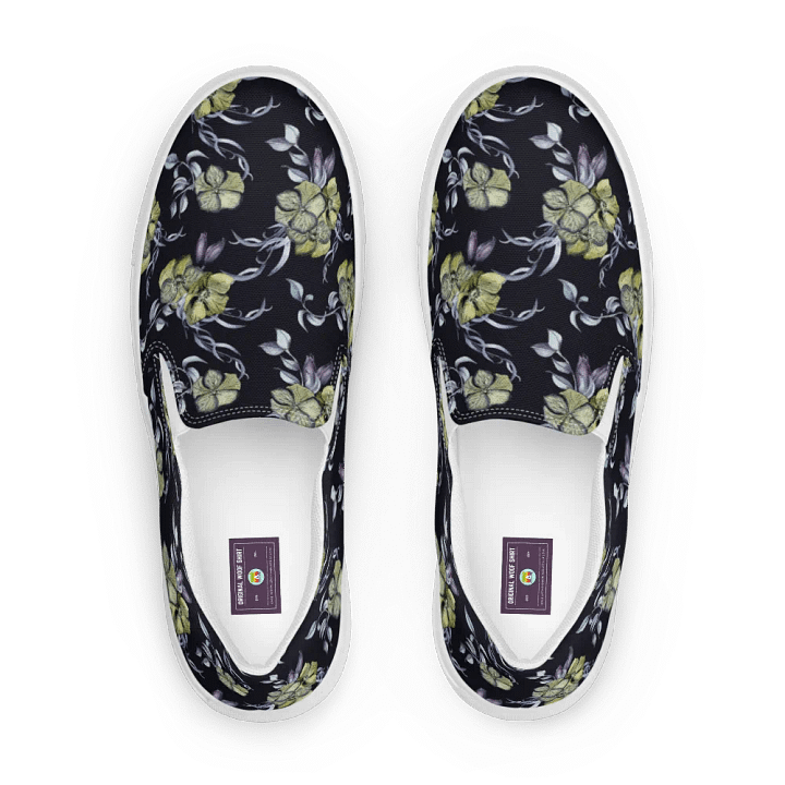 Gothic Flower | Men's Slip-On Canvas Shoes product image (1)
