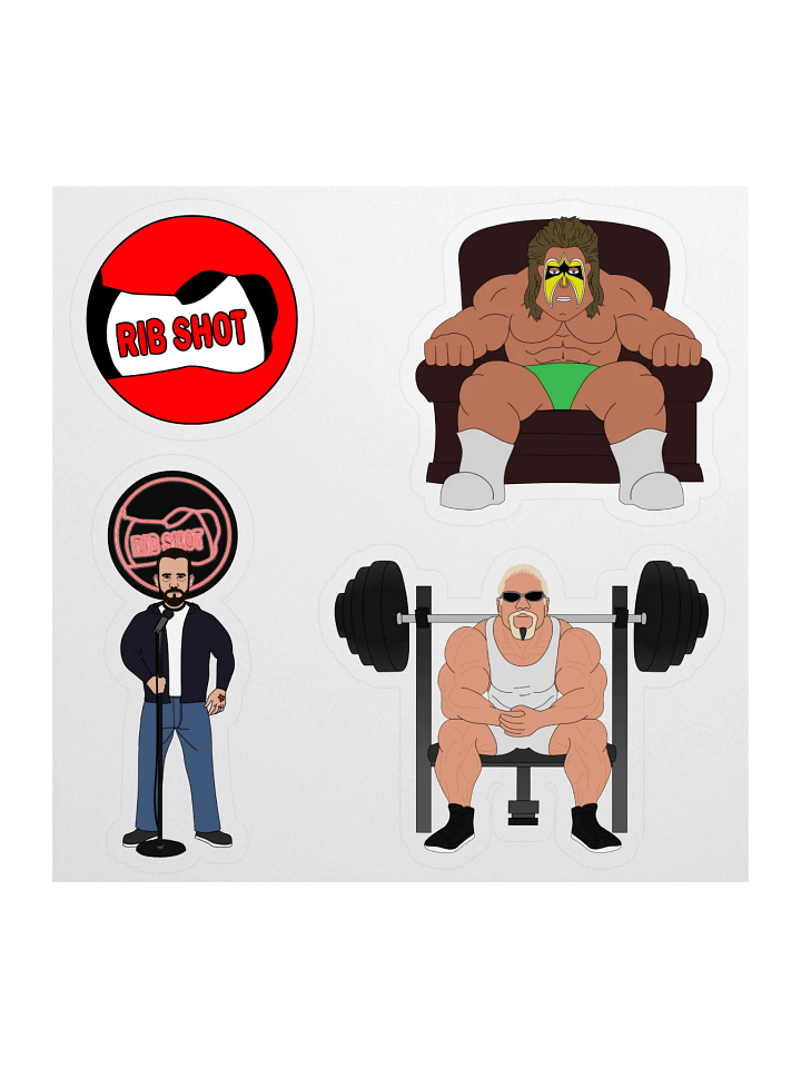 Rib Shot Sticker Set product image (1)