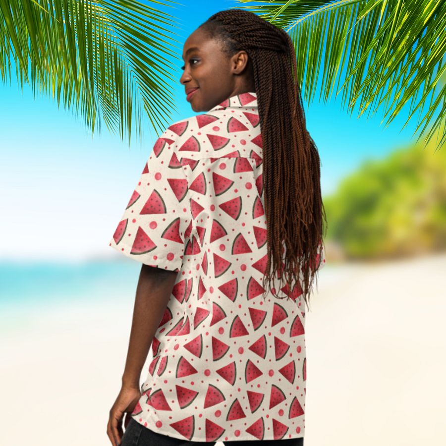 Watermelon Pattern Hawaiian Shirt product image (5)