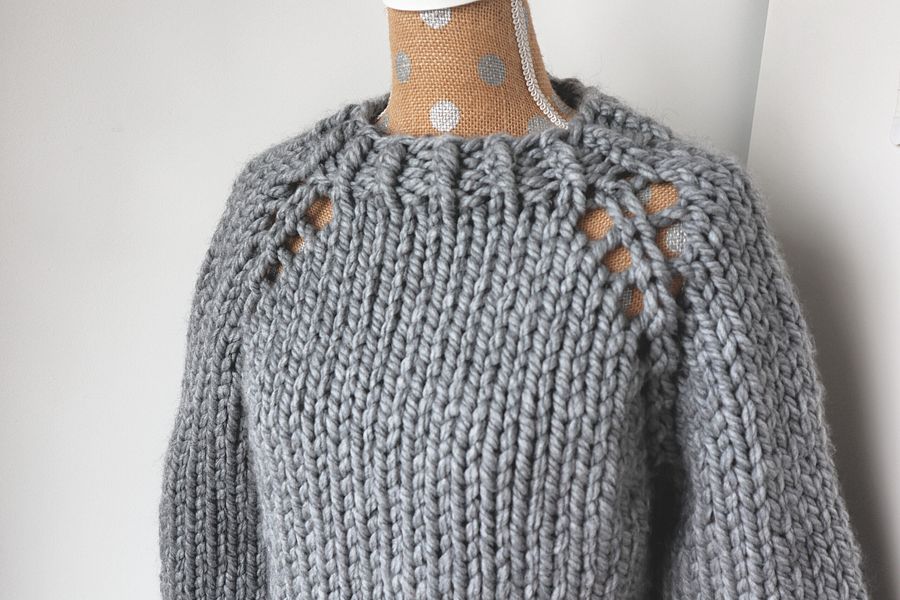 Super Chunky Raglan - Knit Sweater Pattern product image (3)