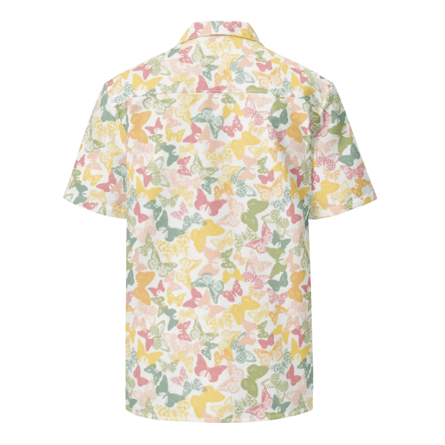 Pastel Butterfly Hawaiian Shirt product image (6)